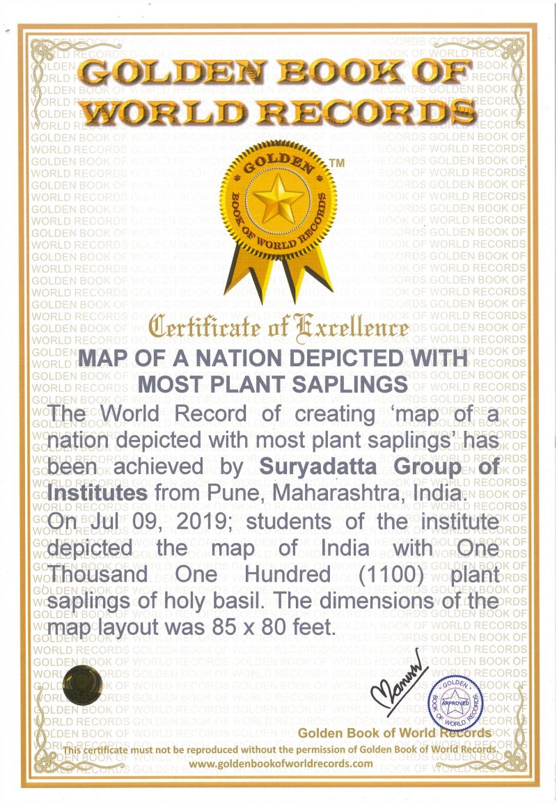 Certificate of Excellence - Tulsi Plantation SIVAS SJC
