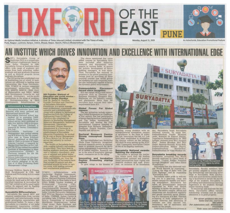 Press Coverage By Oxford Of East Pune